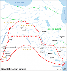 Babylonian Empire New - Basic Map (72 DPI) 1-Year License - Bible Maps ...