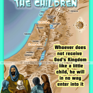 Jesus and the Little Children - Topo Color Map (72 DPI) 1-Year License