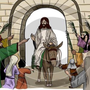 Jesus' Triumphal Entry - Bible Illustration (72 DPI) 1-Year License