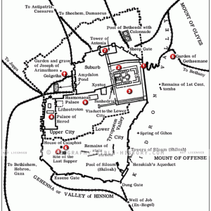 Jesus' Last Passover - Basic Diagram (72 DPI) 1-Year License