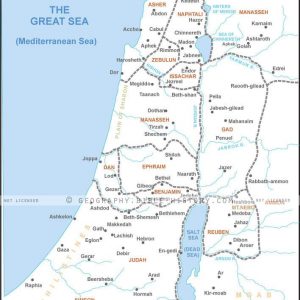 Joshua Twelve Tribes - Basic Map (72 DPI) 1-Year License