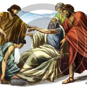 Judah Receives Jacob's Blessing - Bible Illustration (72 DPI) 1-Year License