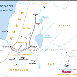 Hazor in the Book of Judges - Basic Map (72 DPI) 1-Year License