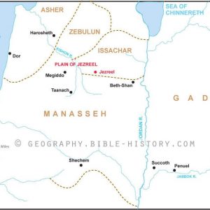 Jezreel and the Book of Judges - Basic Map (72 DPI) 1-Year License