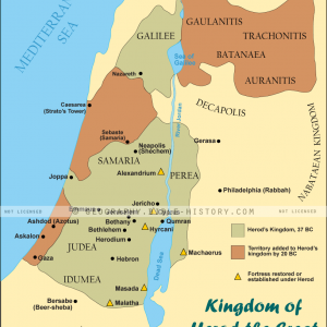 Herod the Great's Kingdom - Color Map (72 DPI) 1-Year License