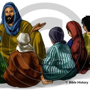 Jesus Teaching the Children - Bible Illustration (72 DPI) 1-Year License