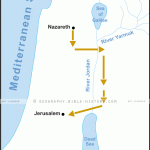 Mark Jesus Nazareth to Jerusalem - Basic Map (72 DPI) 1-Year License