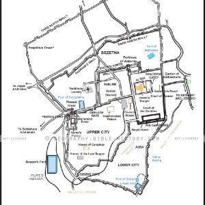 Jerusalem at the time of Jesus - Basic Diagram (72 DPI) 1-Year License