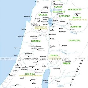 Matthew Divisions of Herods Kingdom - Basic Map (72 DPI) 1-Year License