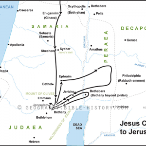 Jesus Comes to Jerusalem - Basic Map (72 DPI) 1-Year License