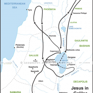 Jesus in Galilee - Basic Map (72 DPI) 1-Year License