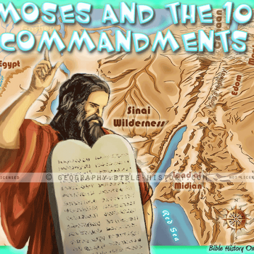 The Descendants of Shem, Ham, and Japheth Color Map (HiRes. Download