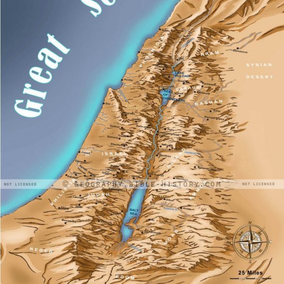 The Descendants of Shem, Ham, and Japheth - Color Map (72 DPI) 1-Year ...