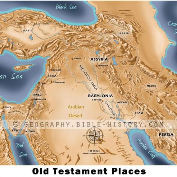 The Descendants of Shem, Ham, and Japheth - Color Map (Hi-Res. Download ...
