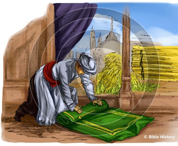 Oriental Rolling Up Bed - Bible Illustration (Hi-Res. Download) 1-Year ...