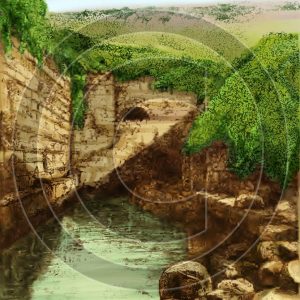 Pool of Siloam - Bible Illustration (72 DPI) 1-Year License