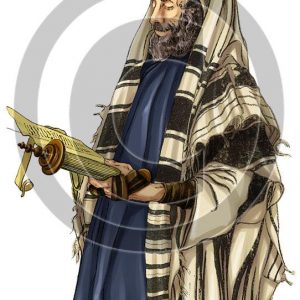 Prayer Shawl Phylactery - Bible Illustration (72 DPI) 1-Year License