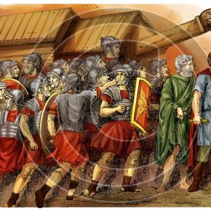Roman Soldiers Besieging City - Bible Illustration (72 DPI) 1-Year License