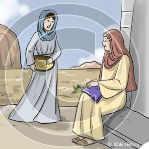 Ruth and Naomi - Bible Illustration (72 DPI) 1-Year License
