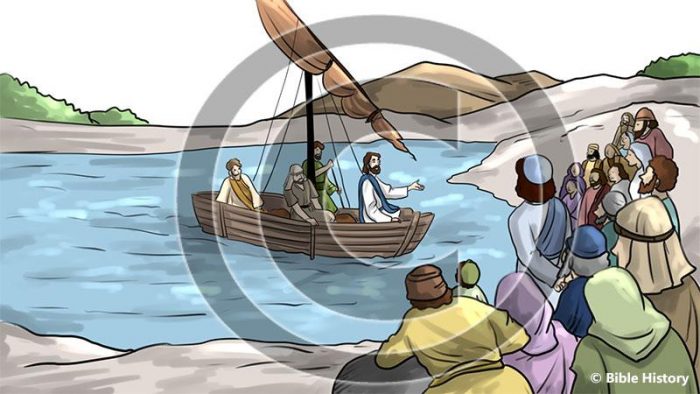 Teaching by the Sea - Bible Illustration (72 DPI) 1-Year License ...