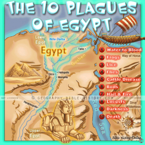 Moses and the Ten Plagues Topo Color Map (72 DPI) 1-Year License