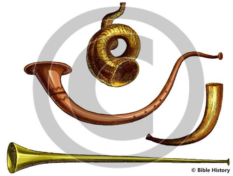 Trumpets Bible Illustration (72 DPI) 1Year License Bible Maps and