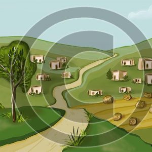 Village - Bible Illustration (72 DPI) 1-Year License